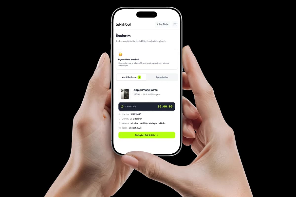 Teklifibul uygulaması